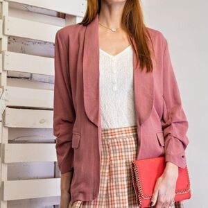 Easel Rose Pink Blazer